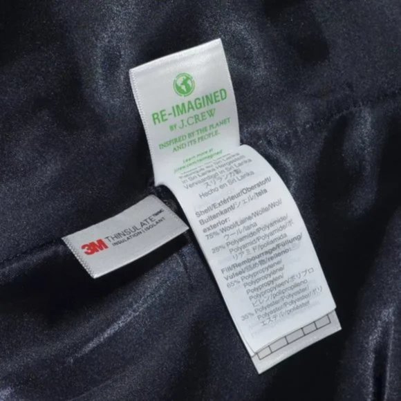 J Crew Double Cloth Italian Wool Classic Lady Day Coat with Thinsulate - Picture 5 of 8